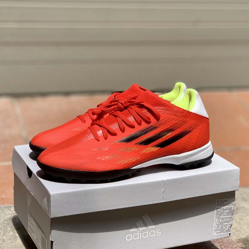 adidas X Speedflow .3 TF Meteorite - Red/Footwear White/Solar Red - FY3310